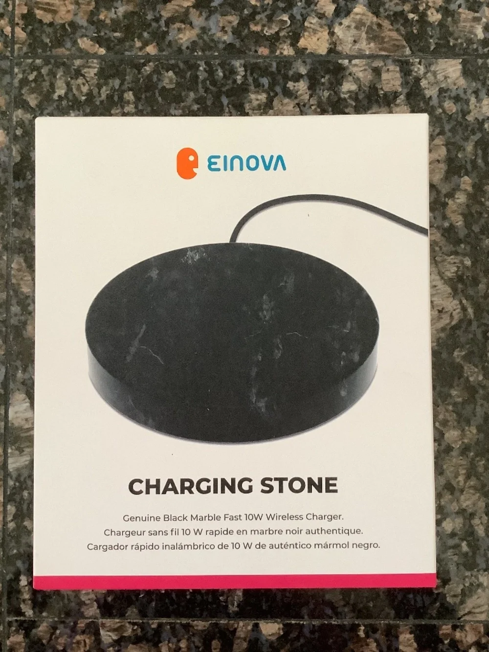 Wireless charging stone for cell phone